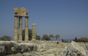 Photo des restes d'un des temples d'Athéna